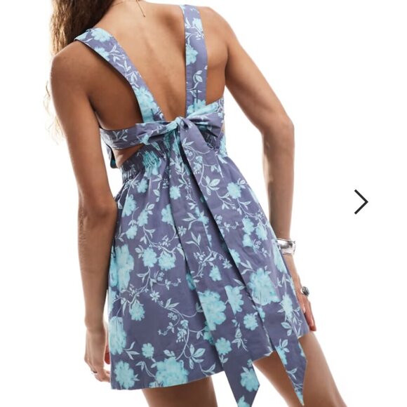 NWOT Free People Meet Me in Maui Printed Mini Dress - Picture 3 of 9